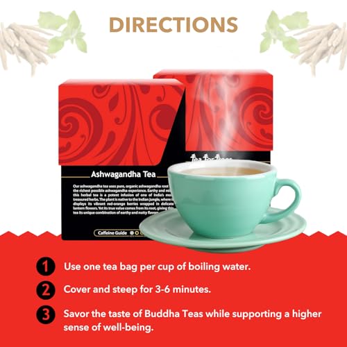 Image 4 of Buddha Teas Organic Ashwagandha Tea - Herbal Tea, Caffeine Free