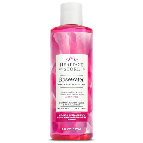 Image 1 of Default Title for the product HERITAGE STORE Rosewater Facial Splash, Hydrating Toner (8oz)
