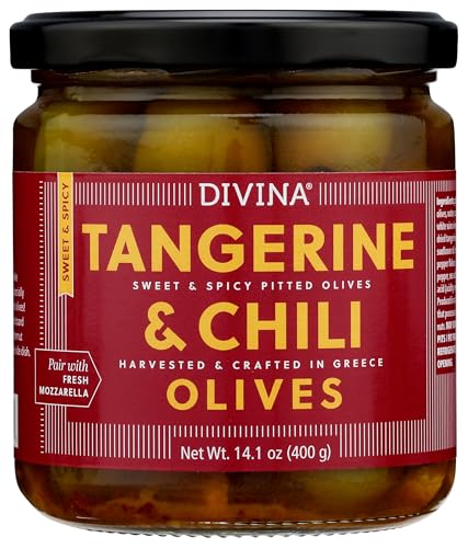 Image 1 of Default Title for the product Divina Tangerine & Chili Marinated Olives, 14.1 Ounce