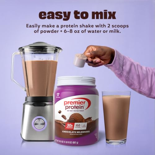 Image 3 of Premier Protein 30g High Protein Powder, 100% Whey, Chocolate, 17 Servings