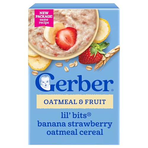 Image 1 of Default Title for the product Gerber Toddler Oatmeal Banana Strawberry Cereal, 8 Oz, 5 Pack