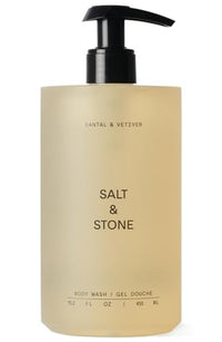 Thumbnail for Image 1 of Santal & Vetiver / 15.2 Fl Oz (Pack of 1) for the product Salt & Stone Body Wash for Women & Men