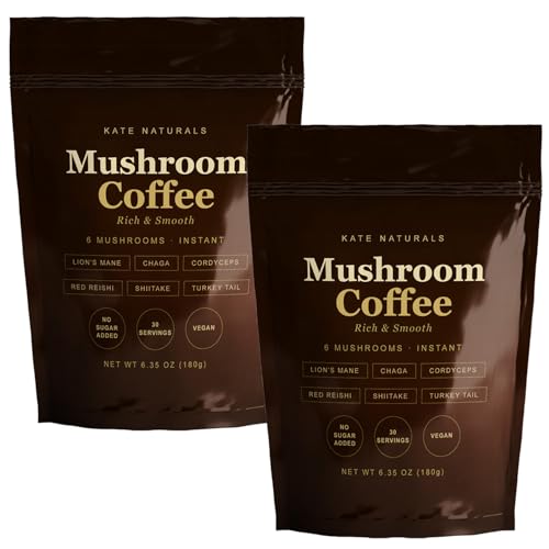 Image 3 of 60 Servings for the product Kate Naturals Mushroom Coffee Instant