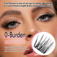 Thumbnail for Image 3 of Azenlo Natural Lash Clusters Kit Wispy Eyelash Clusters 120 pcs Cluster Eyelash Extensions C Curl Individual Lashes 10-16 mm Mix Length Natural Look Lashes Clusters with Thin Lash Band