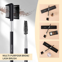 Thumbnail for Image 6 of docolor 3 Head Eyebrow Eyelash Shaper Eyelash Comb Double Head Brush Makeup Grooming Tool