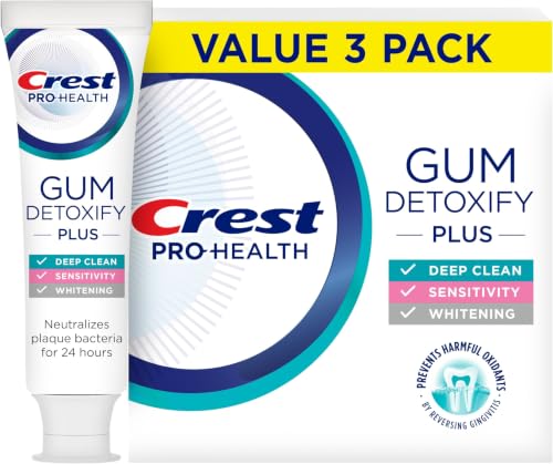 Image 2 of 4.5 Fl Oz (Pack of 24) for the product Crest Pro-Health Gum Detoxify Plus Toothpaste 4.5 oz Pack of 3
