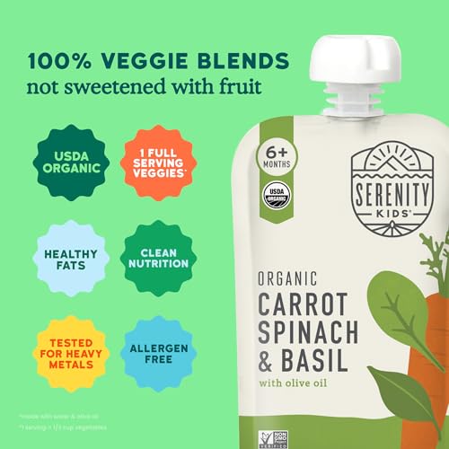 Image 4 of Serenity Kids Organic Baby Food Pouches, No Added Sugar, 3.5 Oz, 6 Pack