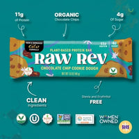 Thumbnail for Image 3 of Raw Rev Glo Protein Bar, Chocolate Chip Cookie Dough, 12 Bars
