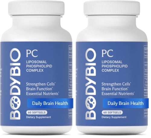 Image 5 of Unflavored / 60 Count (Pack of 2) for the product BodyBio PC - Phosphatidylcholine for Brain, Cellular & Cognitive Health