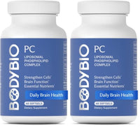 Thumbnail for Image 5 of Unflavored / 60 Count (Pack of 2) for the product BodyBio PC - Phosphatidylcholine for Brain, Cellular & Cognitive Health