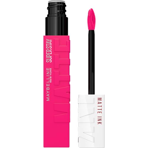 Image 21 of 30 ROMANTIC / 0.17 Fl Oz (Pack of 1) for the product MAYBELLINE Super Stay Matte Ink Liquid Lipstick Makeup