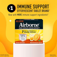 Thumbnail for Image 2 of Airborne Immune Support Effervescent Tablets, Zesty Orange Flavor - 30ct