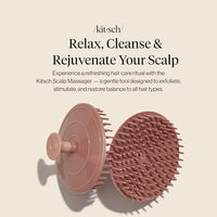 Thumbnail for Image 3 of Kitsch Scalp Massager for Hair Care - Shampoo Brush Scalps - Terracotta