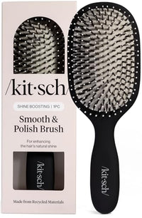 Thumbnail for Image 1 of Black for the product Kitsch Smooth & Polish Hair Brushes For Women and Men