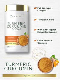 Thumbnail for Image 4 of Carlyle Turmeric Curcumin Supplement | 180 Capsules