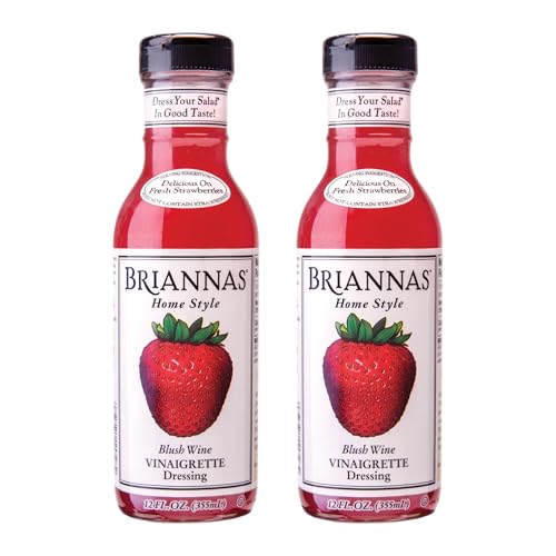 Image 1 of Default Title for the product BRIANNAS Home Style Blush Wine Vinaigrette Dressing, Gluten Free, 2 Pack