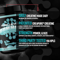 Thumbnail for Image 4 of Gorilla Mind Creatine Gummies | 5g Creapure, Blue Raspberry (120 Count)