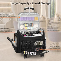 Thumbnail for Image 4 of Relavel Hair Tools Travel Bag, Rolling Makeup Case, Heat Resistant Lining
