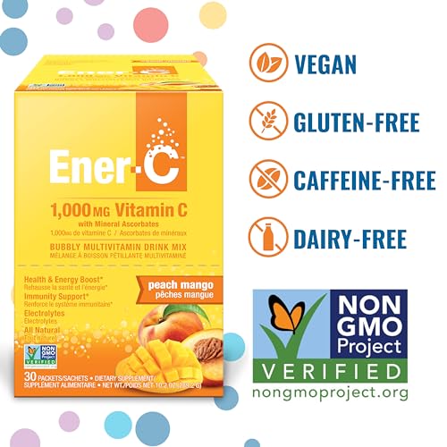 Image 2 of Ener-C Multivitamin Drink Mix, Healthy Energy - Peach Mango, 30 Count