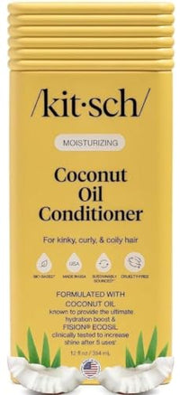 Thumbnail for Image 1 of 12 Fl Oz (Pack of 1) for the product Kitsch Coconut Oil Hair Conditioner for Women & Men – 12 oz