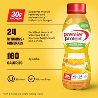 Thumbnail for Image 2 of Premier Protein LIMITED EDITION 30g Shake, Lemon Bar, 12 Pack