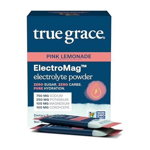 Image 1 of Pink Lemonade / 16 Stick Packs for the product True Grace ElectroMag Electrolyte Powder