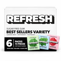 Thumbnail for Image 9 of Best Sellers Variety Pack for the product Refresh Gum Natural Sugar-Free Xylitol Chewing Gum