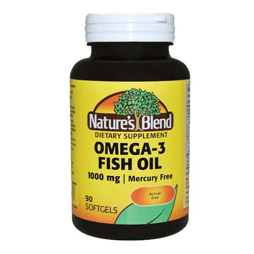 Nature's Blend Omega-3 Fish Oil 1000 mg 90 Softgels