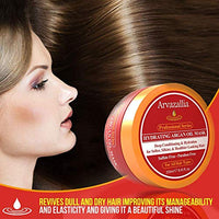 Thumbnail for Image 5 of Arvazallia Hydrating Argan Oil Hair Mask & Deep Conditioner For Dry Hair 8.45 oz Jar