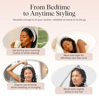 Thumbnail for Image 6 of Kitsch Satin Heatless Curls Overnight Set - Silver