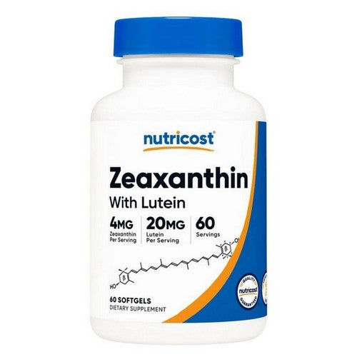 Nutricost Zeaxanthin with Lutein Softgel 60 Count