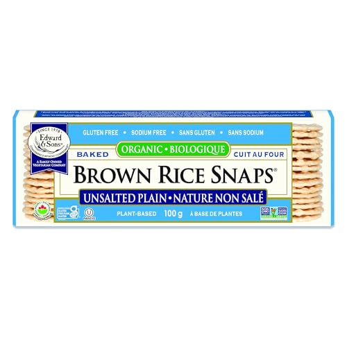 Image 5 of Unsalted Plain / 3.5 Ounce (Pack of 12) for the product Edward & Sons Brown Rice Snaps