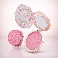 Thumbnail for Flower Knows Strawberry Rococo Embossed Blush,Mauve Berry Rose Matte Powder Blush for Cheeks,Buildable & Blendable Face Makeup,Long-Lasting Cute Make Up for Women & Girls,0.16 Oz(G02 Little Cranberry)