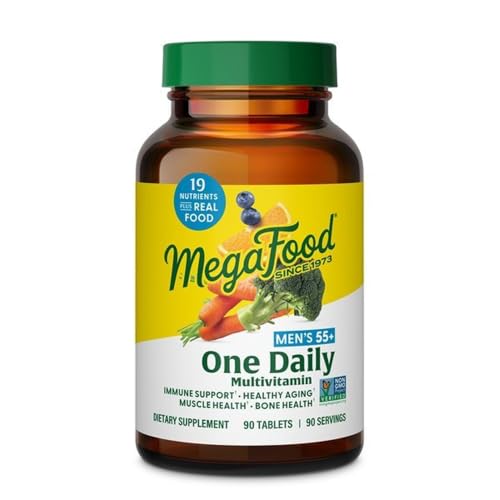 Image 2 of Unflavored / 90 Count (Pack of 1) for the product MegaFood One Daily Multivitamin for Men 55+ with 19 Nutrients