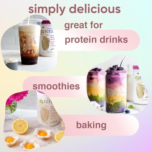 Image 4 of simply tera's Pure Whey Protein Powder, Unflavored, Non-GMO, Kosher - 12 Oz