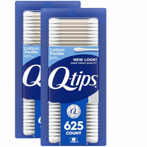 Image 1 of 625 Count (Pack of 2) for the product Q-tips Cotton Swabs for Hygiene and Beauty Care