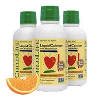 Thumbnail for Image 3 of Orange / 16 Fl Oz (Pack of 3) for the product ChildLife Essentials Liquid Calcium Supplement for Kids