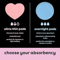 Thumbnail for Image 4 of Bamboobies Soft Reusable Overnight Nursing Pads for Breastfeeding, 4 Count