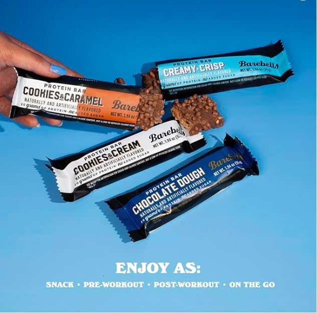 Image 6 of BAREBELLS Protein Bars Favorites Variety Pack – 24 Bars 20g of Protein
