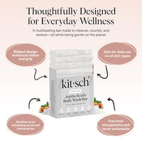 Thumbnail for Image 4 of Kitsch Jojoba Beads Exfoliating Body Wash Bar w/Shea Butter & Aloe – 4 oz
