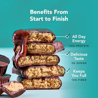 Thumbnail for Image 4 of ALOHA Organic Plant Based Protein Bars | Almond Butter Cup, 12 Ct, 5g Sugar
