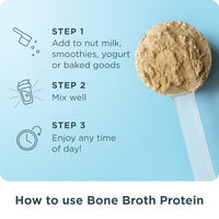 Thumbnail for Image 7 of Ancient Nutrition Grass Fed Bone Broth Protein Powder, Vanilla