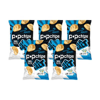 Thumbnail for Image 1 of Default Title for the product popchips Sea Salt Potato Chips 5 oz Bags Pack of 5