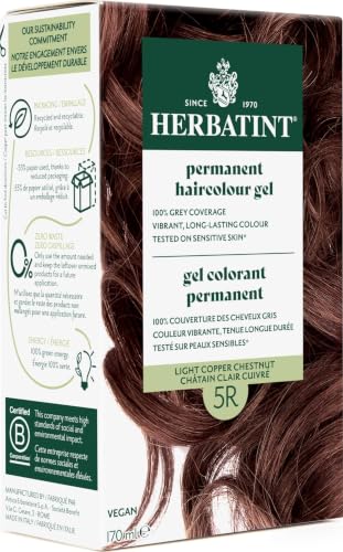 Image 1 of Default Title for the product Herbatint 5R Light Copper Chestnut Permanent Hair Colour, 4 OZ
