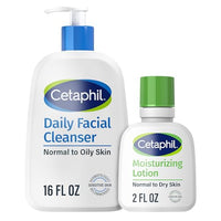 Thumbnail for Image 1 of Default Title for the product Cetaphil Daily Facial Cleanser, Oily & Combo Skin, 16oz, Face Lotion, 2oz