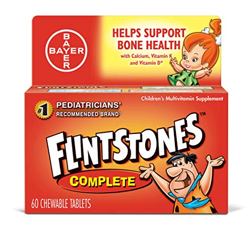 Image 1 of 60 Count (Pack of 1) for the product Flintstones Vitamins Complete Multivitamin Chewables - 60 ct