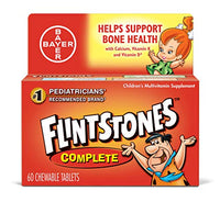Thumbnail for Image 1 of 60 Count (Pack of 1) for the product Flintstones Vitamins Complete Multivitamin Chewables - 60 ct