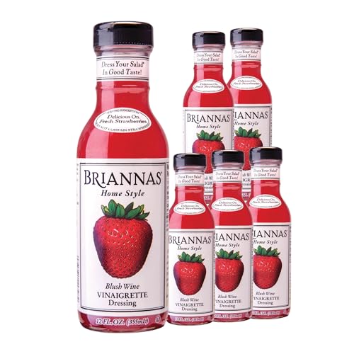 Image 1 of Default Title for the product BRIANNAS Home Style Blush Wine Vinaigrette Dressing 12 oz. Bottles - 6 Pack