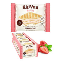 Thumbnail for Image 1 of Default Title for the product RIP VAN Strawberry Wafer Cookies, 1g Sugar, 16 Count