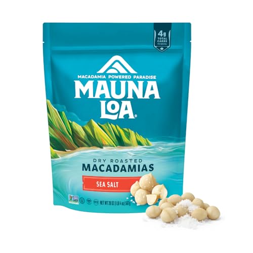 Image 1 of Default Title for the product Mauna Loa Sea Salt Roasted Macadamia Nuts, 20 oz